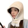 Balaclava Hat for Women with Autumn and Winter Thickened Face Showing Small Bicycle Color Pullover Hat for Men