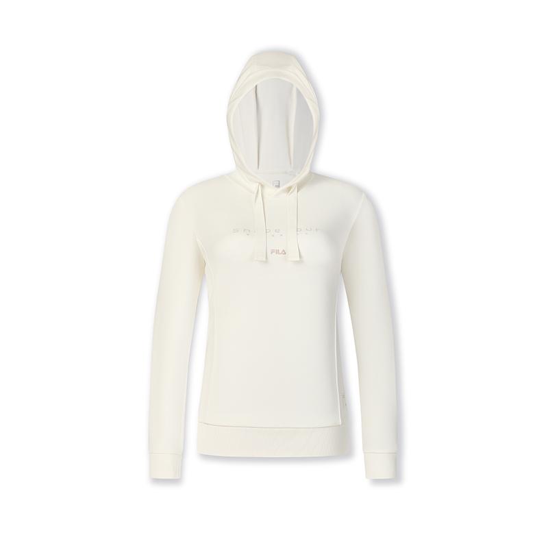New FILA Sweatshirt Women's Vanilla White A11W441218FIV