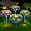 300/420 LED Outdoor Solar Garden Light, Upgraded Fireworks Light, 8 Lighting Modes,outdoor Decoration On Garden Terraces,Halloween,Christmas