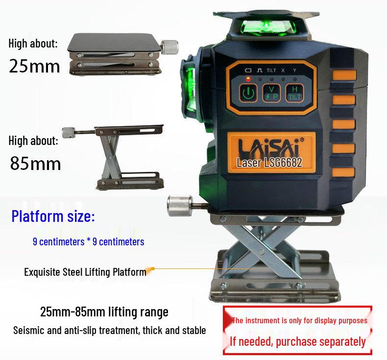9P1E Tile Leveling Lifter: Adjustable Wall & Floor Lifting Platform with Stainless Steel.