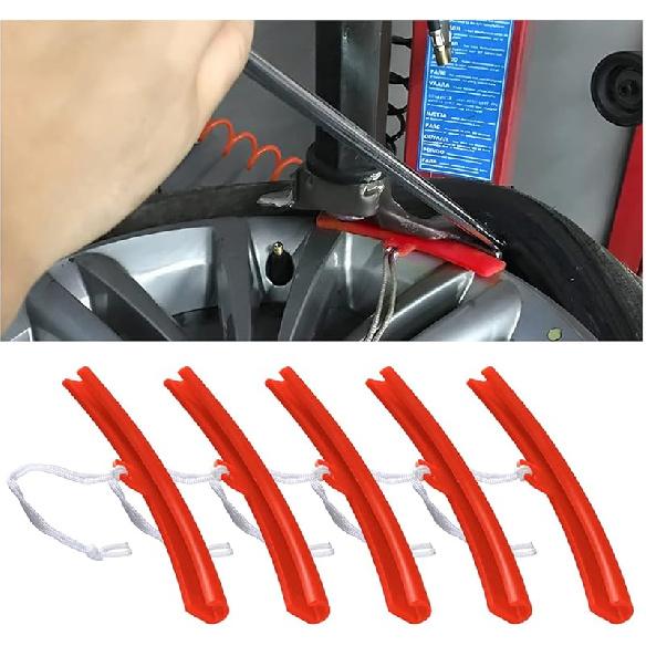AICEL Car Tire Changing Rim Protector, 5 Pcs Wheel Changing Rim Savers, 15Cm Auto Tire Changer Guard Edge Saver Tool, Fixing Tyre Rim Protective
