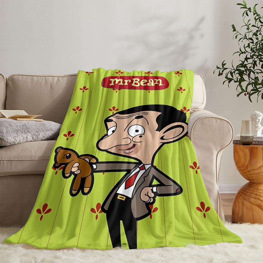 

RIPMMr BBeans Throw Soft Flannel Throw Summer Blanket Lightweight Cozy Nap Blanket For Sofa Bed TravelR-I-P 75x100cm