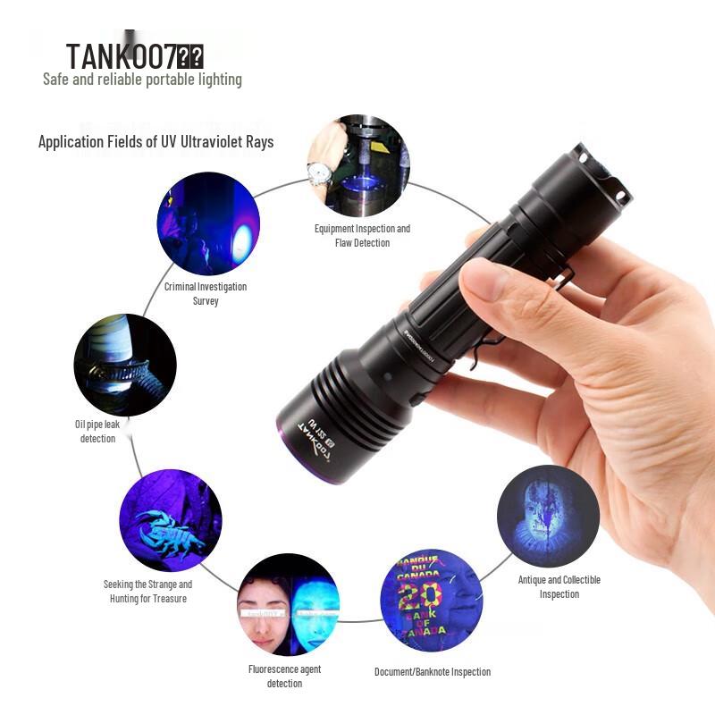 TANK007 UV/White Dual-Light Inspection Flashlight