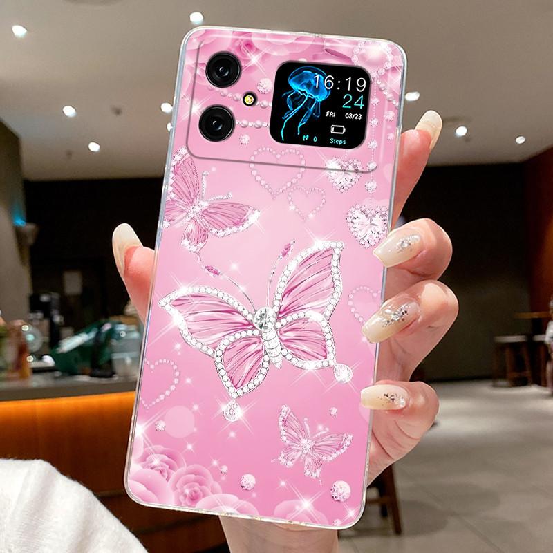 Phone Case For Cubot A20 Butterfly Bow Protective Thin Casing CubotA20 Fundas Coque Transparent Soft Silicone TPU Cover Capa