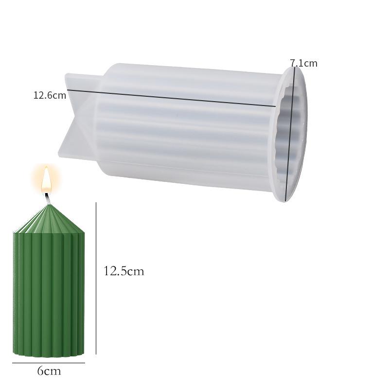 

Просто Стиль Циліндрична Свічка Силіконова Форма DIY Аромасвічки Миловаріння Смола Форма 3D Гіпсовий Декор Дому Матеріали