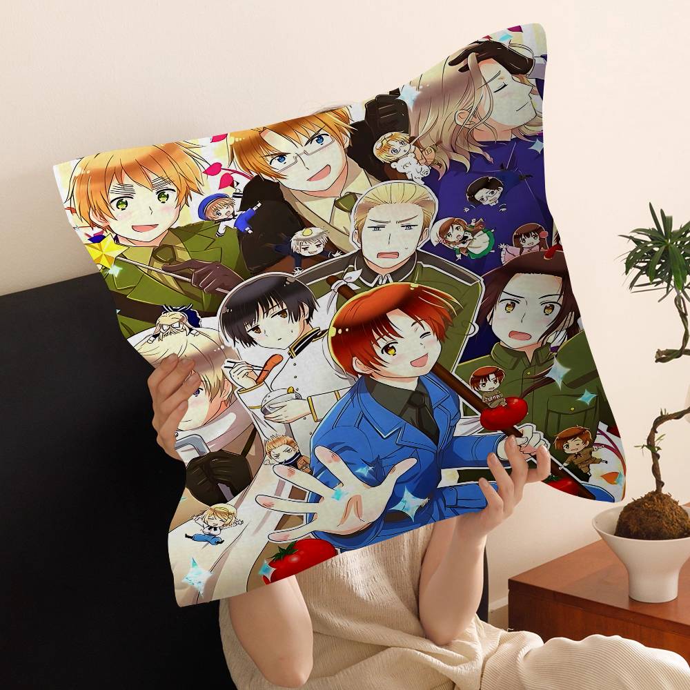 Hetalia World Stars Anime Pillow Cover Sofa Cushion Cover Home Room Decoration Children Gift