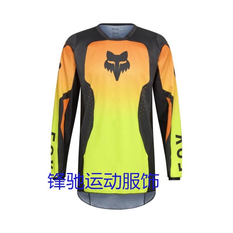 Herren Damen Mountainbike Radtrikot Langarm Schnelltrocknend Offroad Motocross Rennhemd