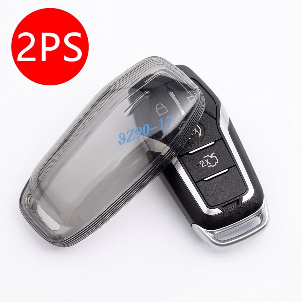 Transparent  Black Clear Car Smart Key Cover Case Keychain For Ford Fusion Explorer Edge F150 Mustang Mondeo Lincoln Mkz Mkc Mkx