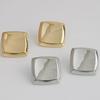 Exaggerated Geometric Large Square Stud Piercing Earrings For Women Fashion New Jewelry Gift Party Beach Vacation
