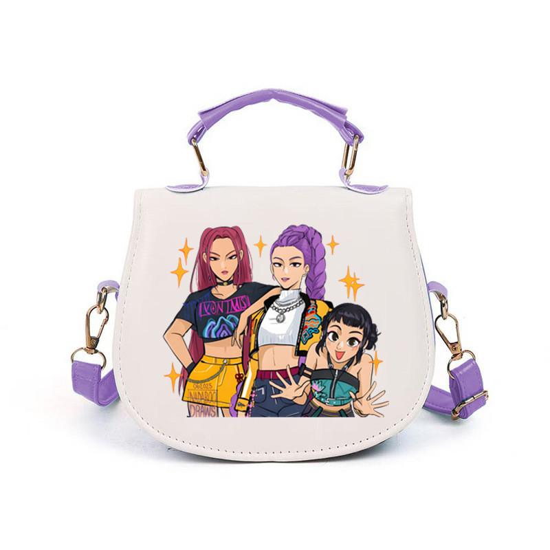 Mädchen Kpop Jäger Derpy Rumi Zoey Mira Bedruckte Schultaschen Kinder Freizeit Schultertaschen Crossbody Bags