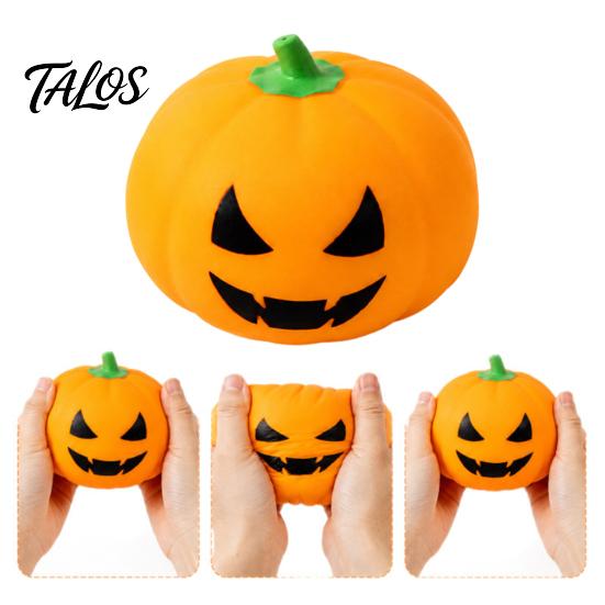 Stress Relief Gadget Halloween Cartoon Pumpkin Ball, Squeeze Toy for Relieve Hand Exercise Ball Anxiety, Creepy Sensory Fidget Toy, Party Favors
