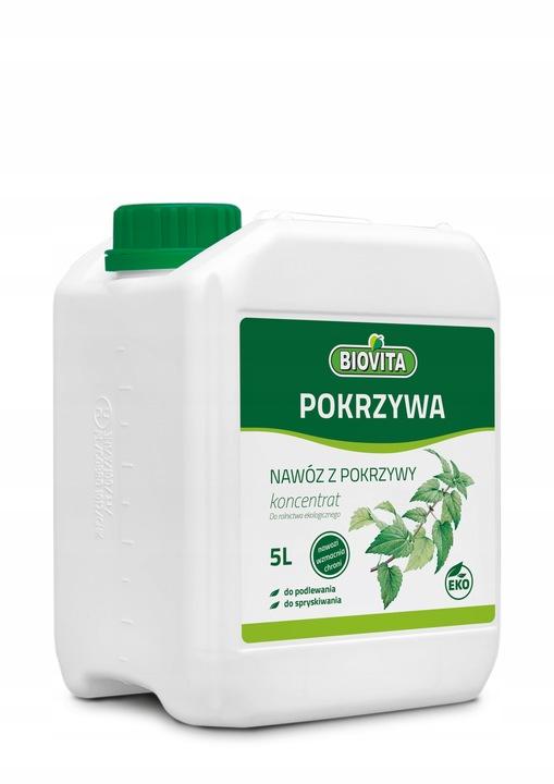 Nawóz Z Pokrzywy Stymulator Do Pomidora Ogórka Naturalny Biovita 5L