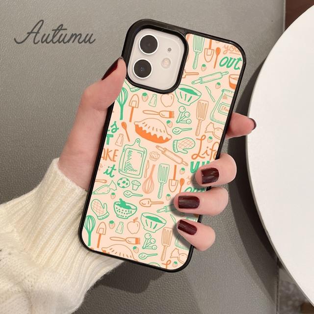 Baking Tools Phone Case for iPhone 11 12 13 14 Pro Max Mini X XR XS SE 2020 5 6S 7 8 Plus Samsung Galaxy S21 S22 Cover Shell
