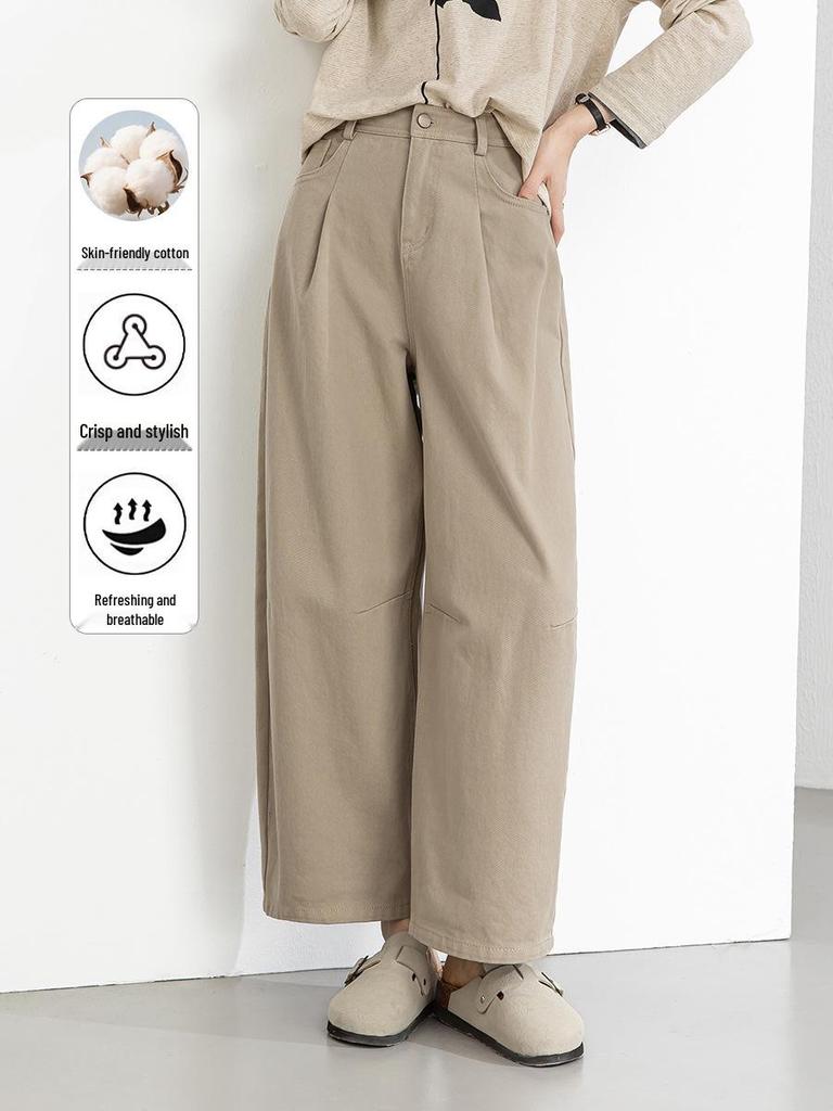 Xin Ge 3D Cut European Style Loose Fit Plus Size Women's Balloon Pants - Spring/Summer 2026 Collection