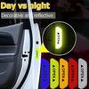 Reflective Car Door Sticker Safety Opening Warning Reflector Tape Decal Car Accessories Exterior Interior Reflector Sticker