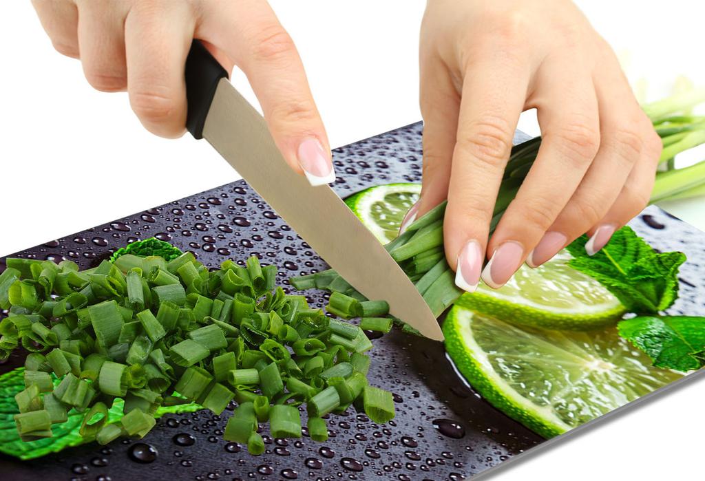 GLAS-SCHNEIDEBRETT 30x52 Limette