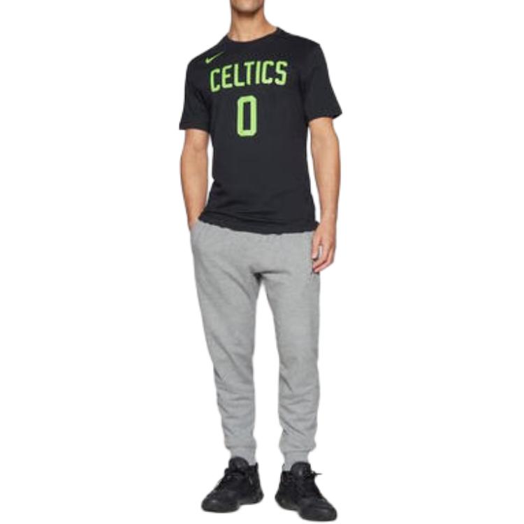 Nike Letter And Number Print Crew Neck Regular Short Sleeve T-Shirt Men Tops Black HJ2766-015