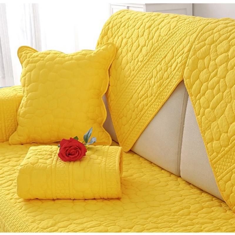 Versiune coreeană Covoraș de canapea cu două fețe, modern, universal pentru toate anotimpurile, cârpă pentru praf, proaspătă, anti-alunecare, eliberare de nisip pentru acasă