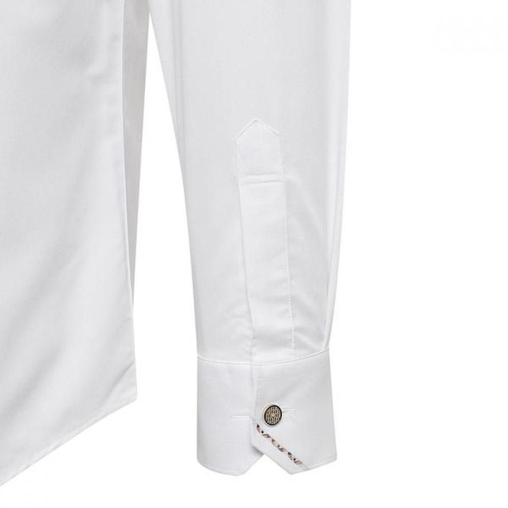 DakS Men S Stretch Solid Comfort Fit Long Sleeve Shirt dma1Shdl212a1