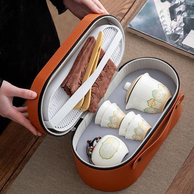 Travel Tea Set Small Set Outdoor Kung Fu Tea Set Teapot Portable
