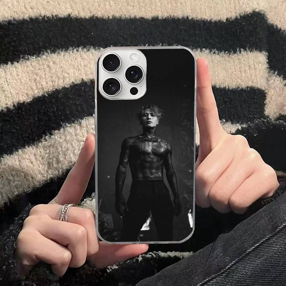

Чохол для телефону Jackson Wang Для iPhone 17 Pro Max 16 15 14 13 12 11 Сріблястий захисний чохол з ефектом водяної брижі iPhone 17 Pro