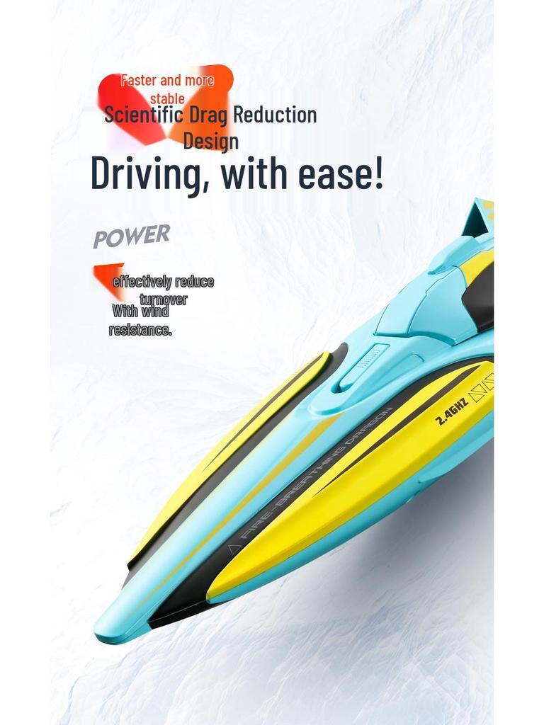 S1 High-Speed Remote Control Boat: Wireless Electric, Long Endurance, 2.4G Large Model Watercraft Toy for Kids