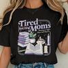 Vintage Tired Mom T-shirt, Book Moms Club Tee, Mother's Day Gift for Book Lovers