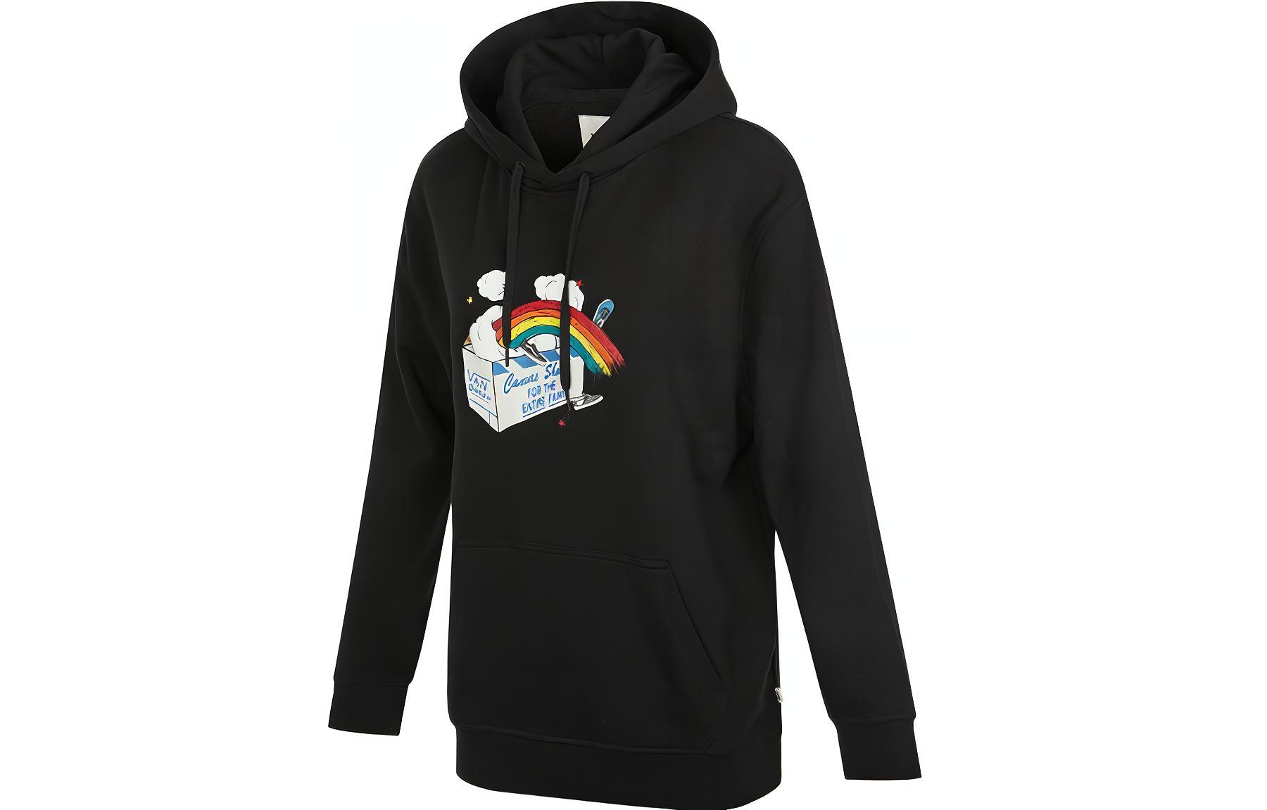Vans Sweatshirts Women s Black Hooded Moderate Regular VN0A5F69BLK XL