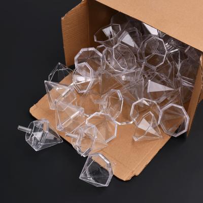 10Pcs Clear Mini Chocolate Box Holder Plastic Truffle Candy Packaging Valentines Day Gifts Box Wedding Party Decoration Supplies