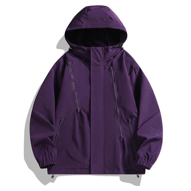 Spring New Outdoor Sports Solid Color Jacket for Men and Women