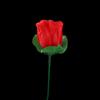 Requisiten Flamme erscheinende Blume Fackel zu Rose Wechselt Rosen Magie Magischer Trick Rose Magie Feuer Rose