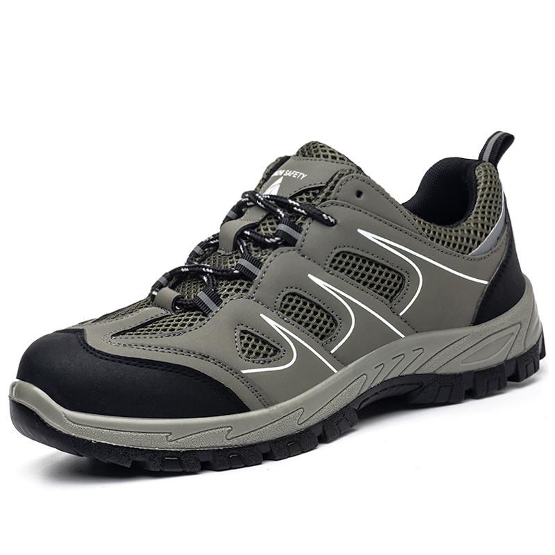 New Men'S Safety Shoes, Puncture Resistant Work Shoes, Men'S Protective Shoes, Wear-Resistant Work Boots Tactical Boots