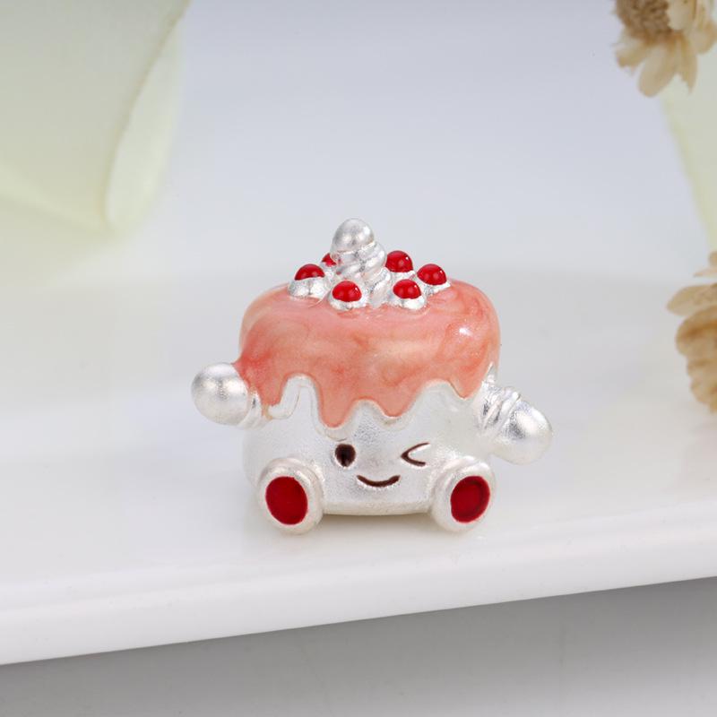 Sterling Silver Lucky Bead Jewelry for DIY Hand-Woven Crafts