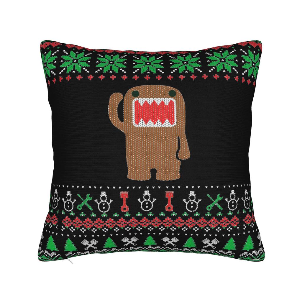 Domo Kun DJ Domo Pillowcase Polyester Cushion Cover Decorative  Pillow Case Cover Home Dropshipping 18'