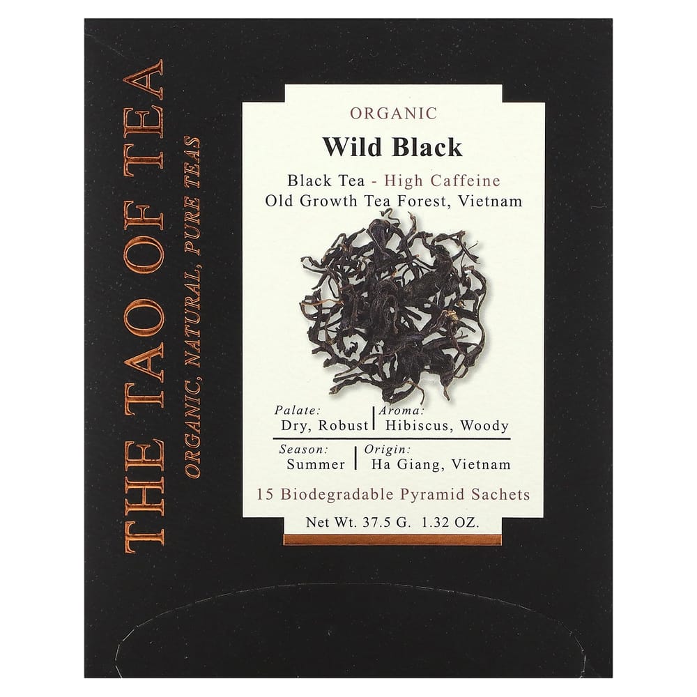 iHerb The Tao of Tea Wild Black Pyramid Black Tea, 15 Pyramid Bags, 37.5g (1.32 oz)