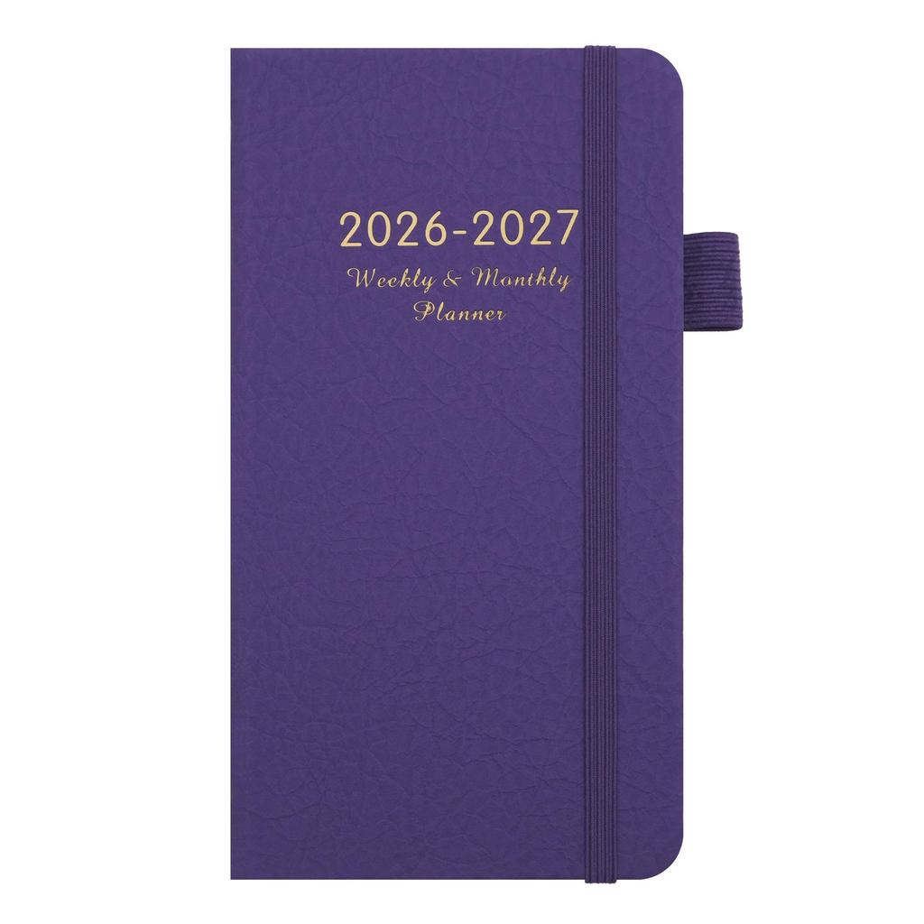 2026 24K Gold English Planner with Elastic Band
