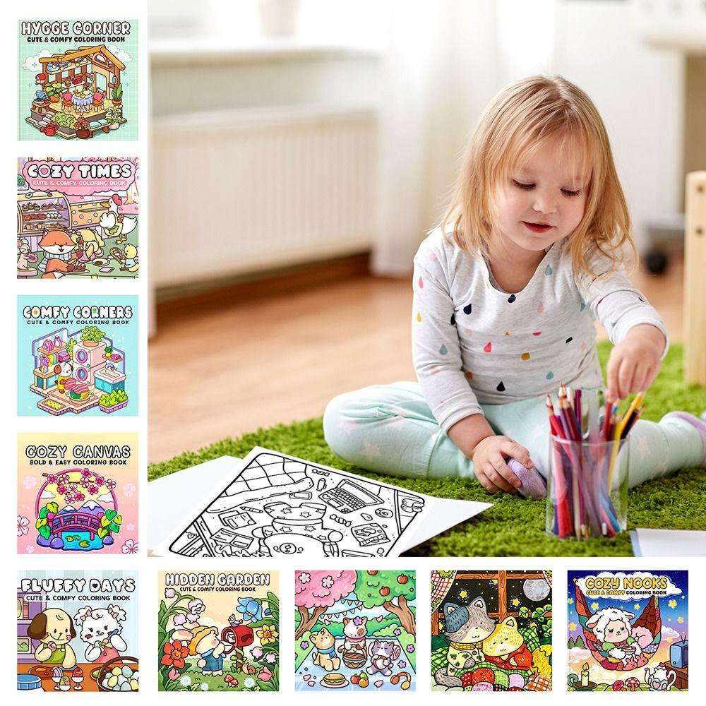 Cartoon Graffiti Painting Book Stress Relief Paperback Creative Doodles Book  for Adults And Teens