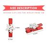 50pcs Christmas Snowflake Mini Wooden Clips Mini Clips for Name Tags and Crafts(Red) - DD01