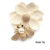 Handmade Bee Pearl Alloy Buckle Accessory for Shirts and Coats