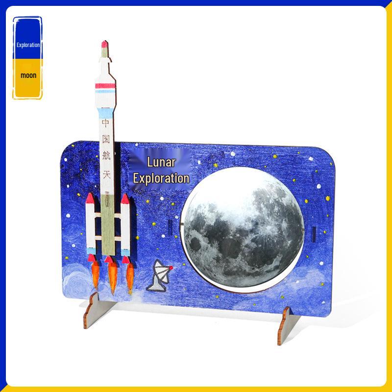 Moon Exploration Model: DIY Handmade Science Kit for STEAM Education Small Production