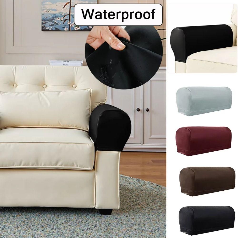 Thick Sofa Armrest Covers Soft Armrest Protector Removable Armchair Covers  Sofas