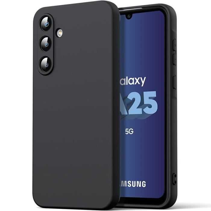 Coque de protection - Samsung - Galaxy A25 5G - Silicone - Ultra Slim - Mat Noir
