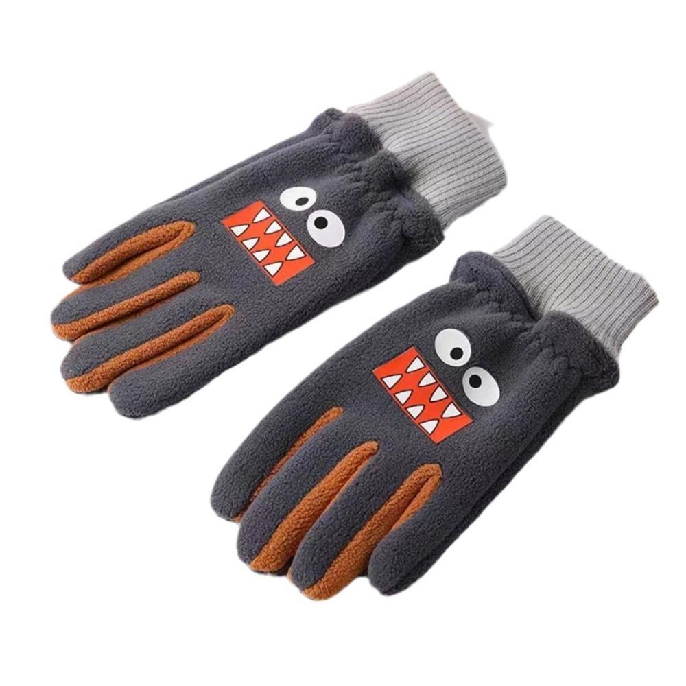 Children's gloves autumn and winter outdoor warm and windproof