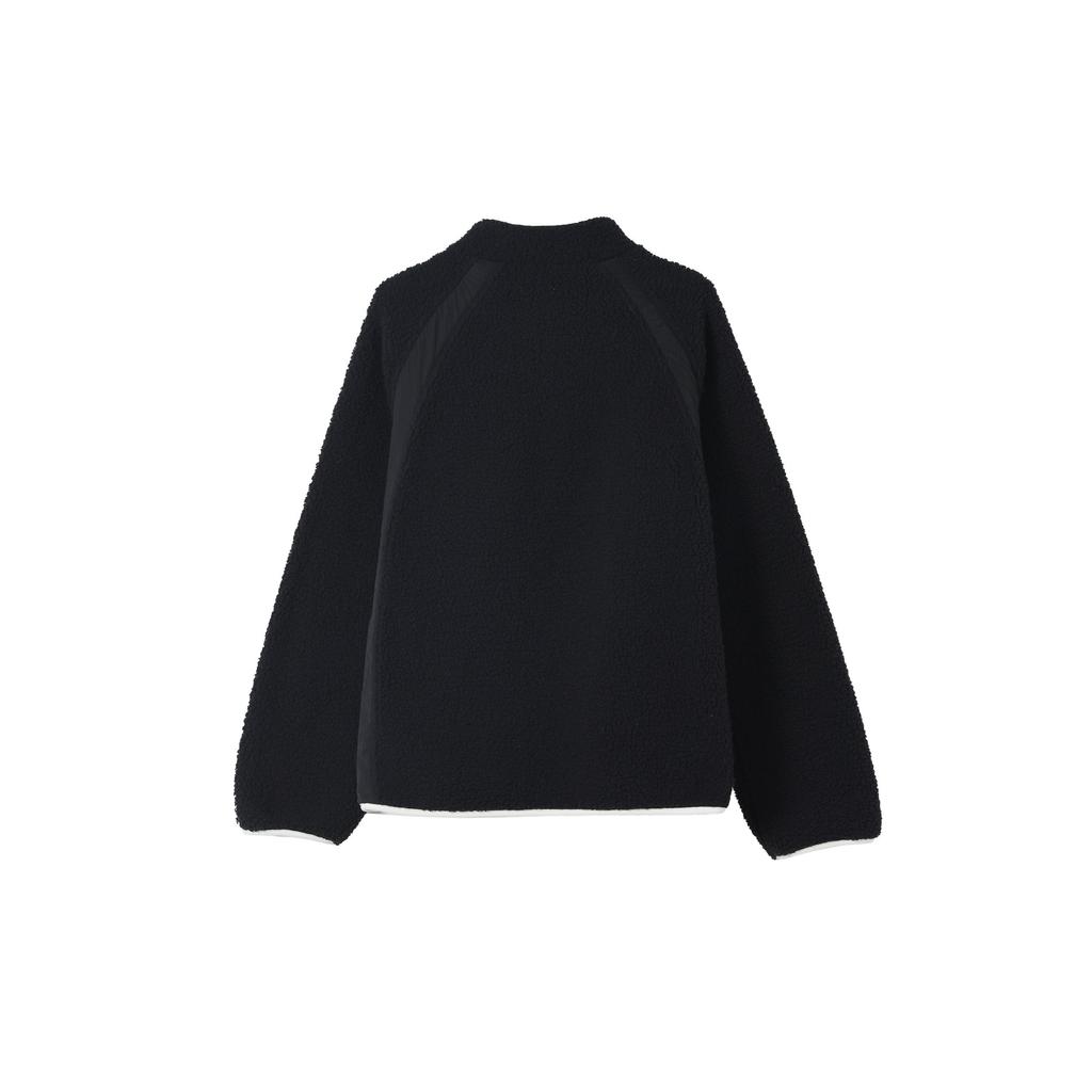 Jordan Essentials Embroidered Logo Fleece Jacket Men Outerwear Black DV1584-010