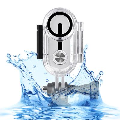 40m Waterproof Invisible Dive Case Optical Tempered Glass Camera Protective Case Transparent Protective Shell for Insta 360 Go 3