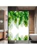 Static Cling Privacy Window Film Decorative Plants Window Treatments Glass Window Sticker for Home