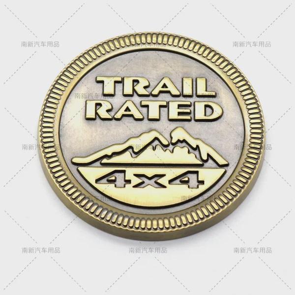 

3D Металева Наклейка на Автомобіль Логотип 4X4 SNOW MOUNTAIN Наклейки Емблема Trail Rated Значок для Вантажівки Для J-e-e-p Wrangler Patriot 4x4 Авто StyleC