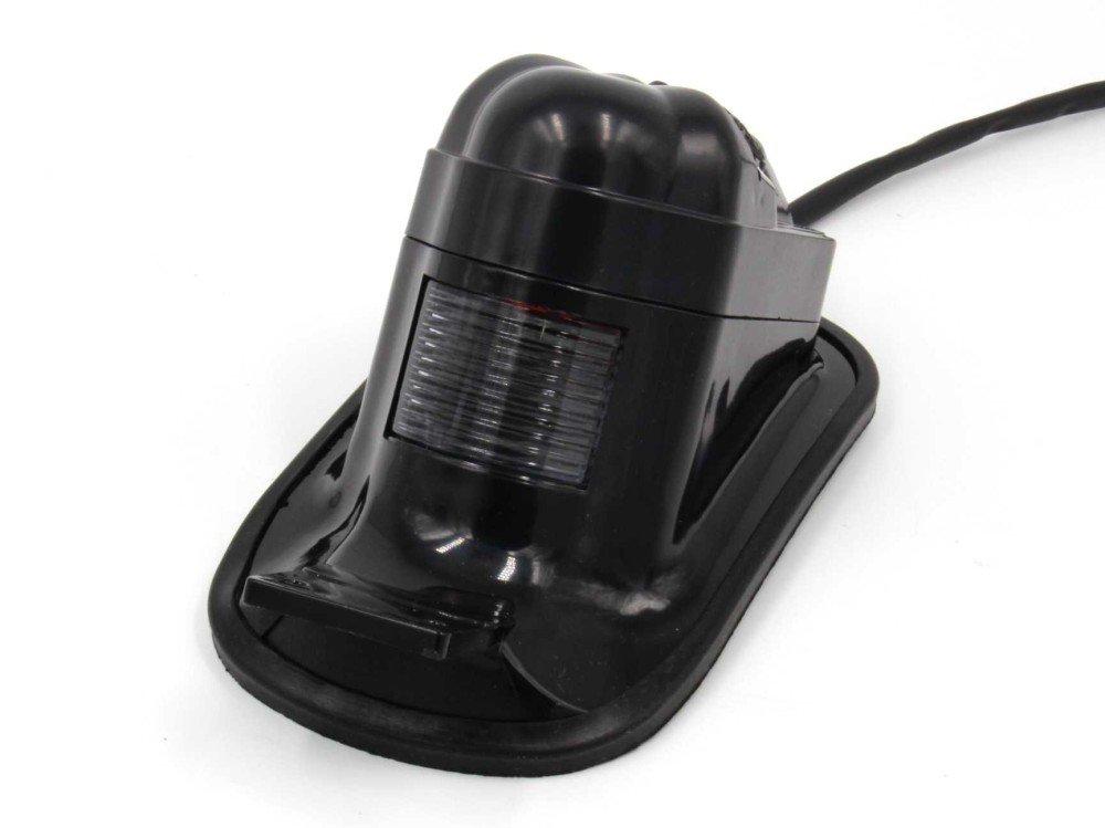 ImP Cool Skull Tail Lamp with Glowing Eyes - Universal Motorcycle Tail Lamp, 12V, Black