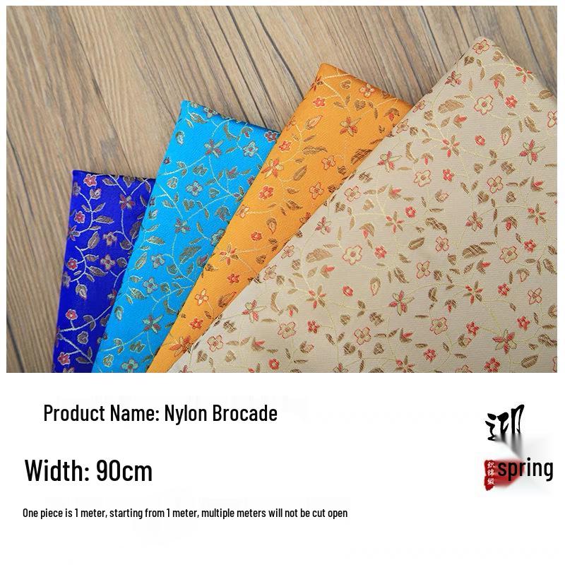 Brokat Reisblume Hanfu Nylongewebe für Hochzeit Xi Pa Überwurf & Cheongsam DIY