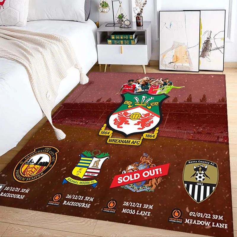Whexham AFC Match Day Highlights carpet floor mats Living room and bedroom mats Art Dormitory decoration Office chair cushion